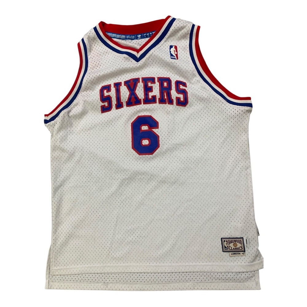 Vintage Adidas NBA Julius Erving Philadelphia 76ers 
Jersey White - Picture 4 of 10